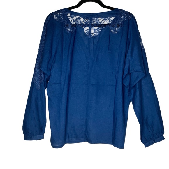 Velvet by Graham & Spencer Anthropologie Women’s Lace Detail Blouse Small NWT - Picture 8 of 15